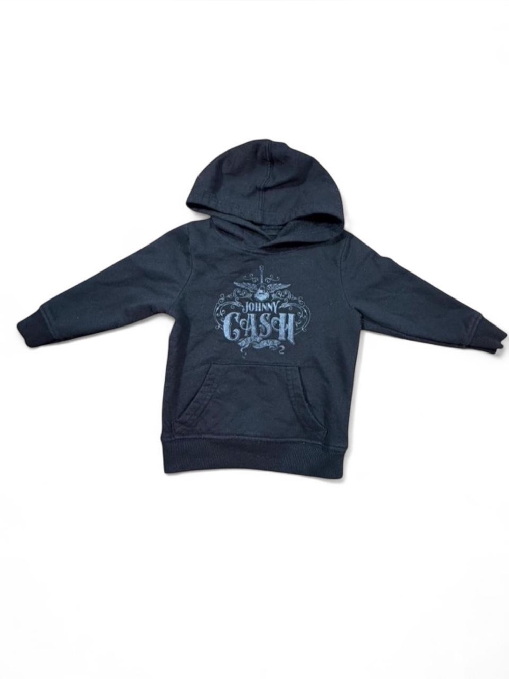 Johnny Cash Baby Hoodie 18M Black Graphic Pullover Country Music